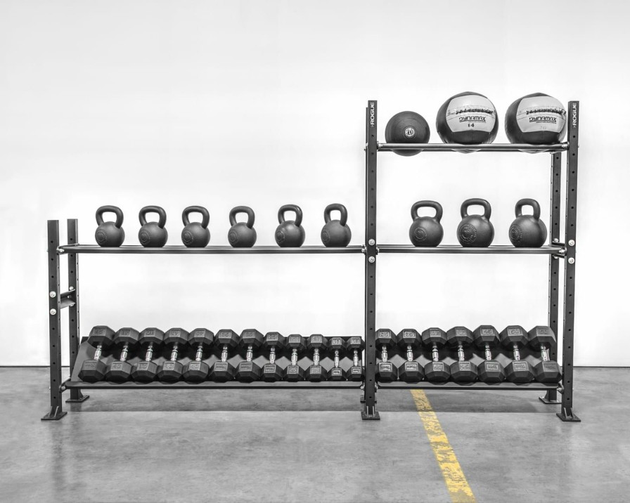 Weightlifting Bars & Plates * | Rogue Fitness 2-Tier Mass Storage System 70