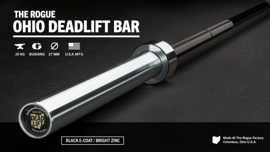 Weightlifting Bars & Plates * | Rogue Fitness Rogue Ohio Deadlift Bar E-Coat