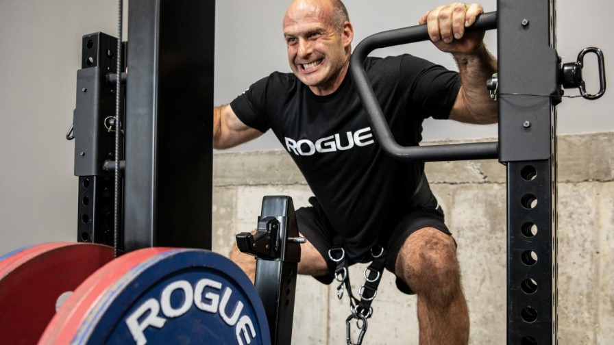 Strength Equipment * | Rogue Fitness Rogue Monster Rhino Belt Squat Stand Alone