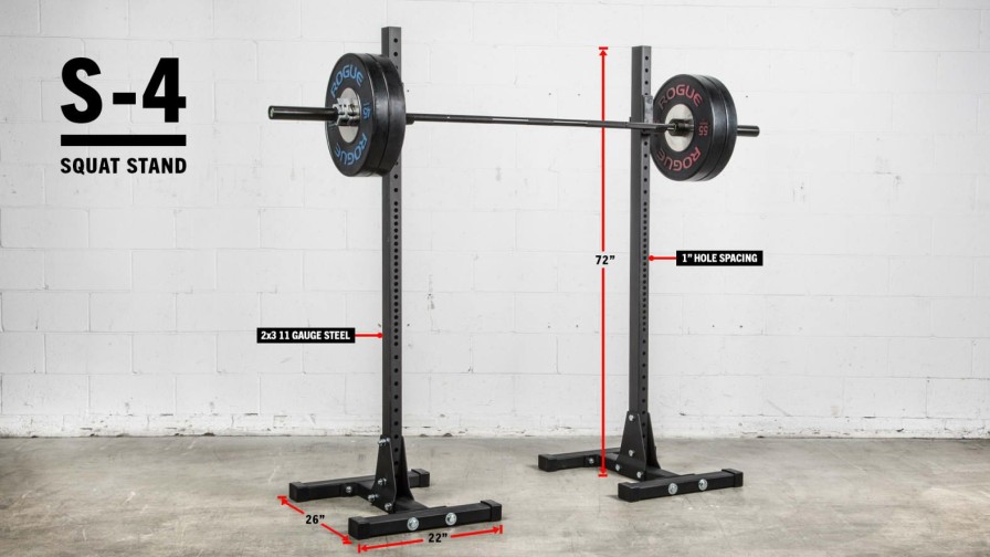 Rogue Rigs & Racks * | Rogue Fitness Rogue S-4 Squat Stand 2.0