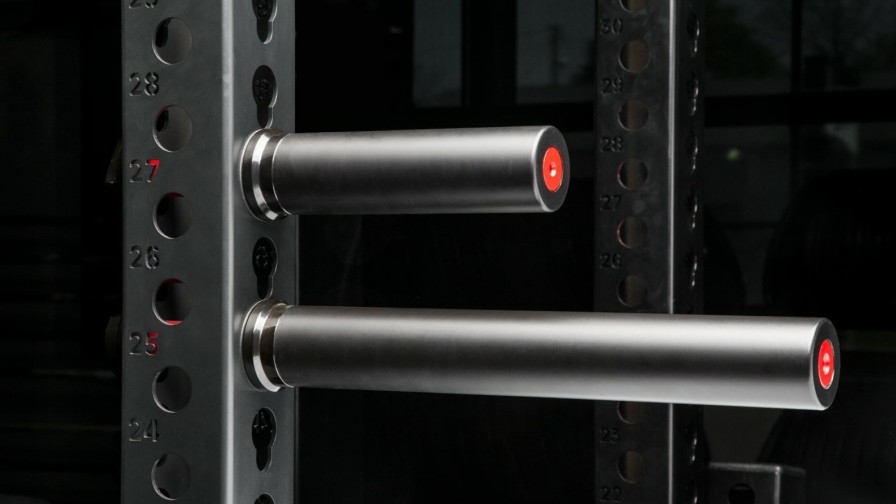 Weightlifting Bars & Plates * | Rogue Fitness Rogue Monster Plate Storage Pin Pair Black/Red