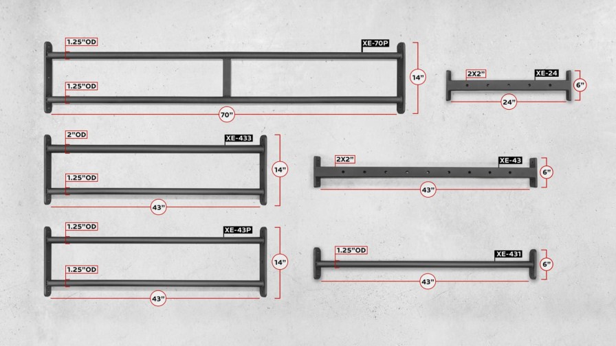 Rogue Rigs & Racks * | Rogue Fitness Rogue Echo Crossmembers