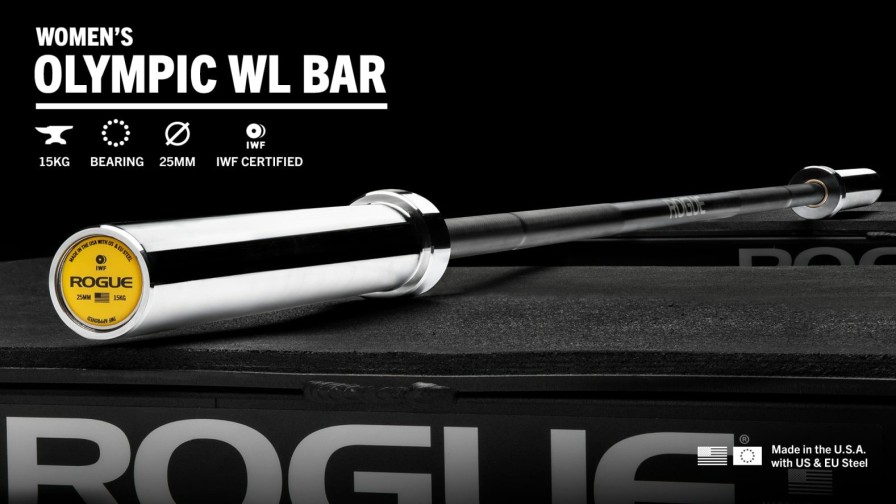 Weightlifting Bars & Plates * | Rogue Fitness Rogue 25Mm Iwf Olympic Weightlifting Bar Cerakote