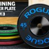 Weightlifting Bars & Plates * | Rogue Fitness Rogue Black Training Lb Plates