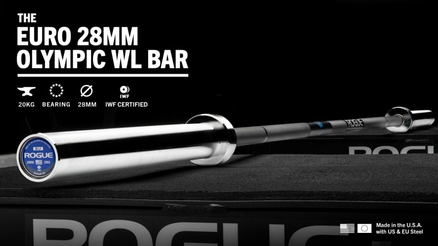 Weightlifting Bars & Plates * | Rogue Fitness Rogue 28Mm Iwf Olympic Weightlifting Bar Cerakote