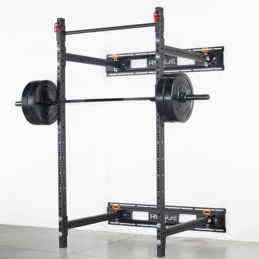 Rogue Rigs & Racks * | Rogue Fitness Rogue R-3W Fold Back Wall Mount Rack