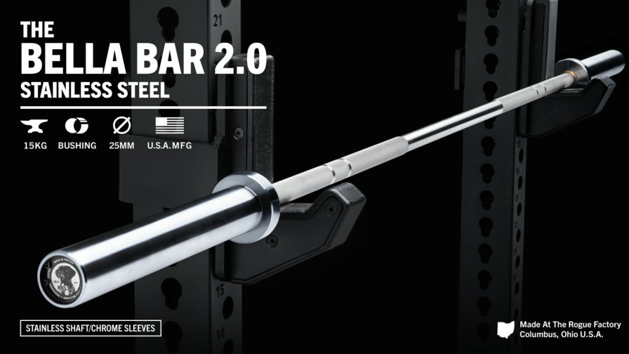 Weightlifting Bars & Plates * | Rogue Fitness The Bella Bar 2.0 Stainless Steel