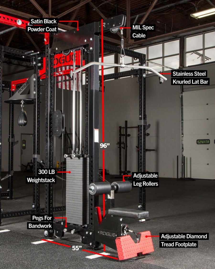 Rogue Rigs & Racks * | Rogue Fitness Monster Lat Pulldown/Low Row (Rack Mounted)