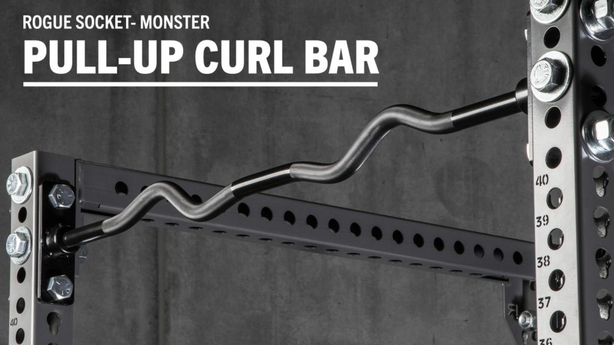 Rogue Rigs & Racks * | Rogue Fitness Rogue Monster Socket Pull-Up Curl Bar