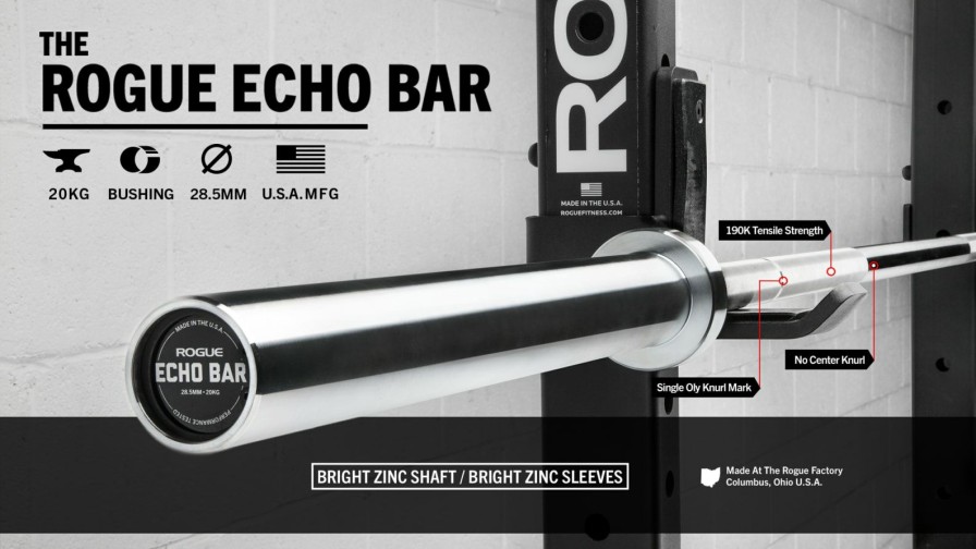 Weightlifting Bars & Plates * | Rogue Fitness Rogue Echo Bar 2.0