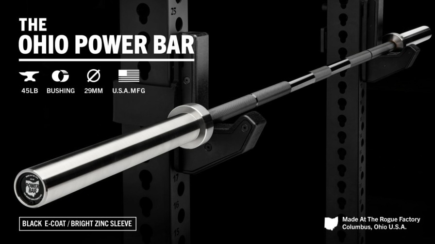 Weightlifting Bars & Plates * | Rogue Fitness Rogue 45Lb Ohio Power Bar E-Coat