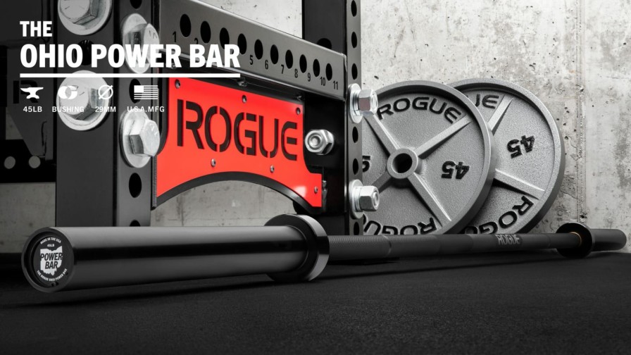 Weightlifting Bars & Plates * | Rogue Fitness Rogue 45Lb Ohio Power Bar Cerakote