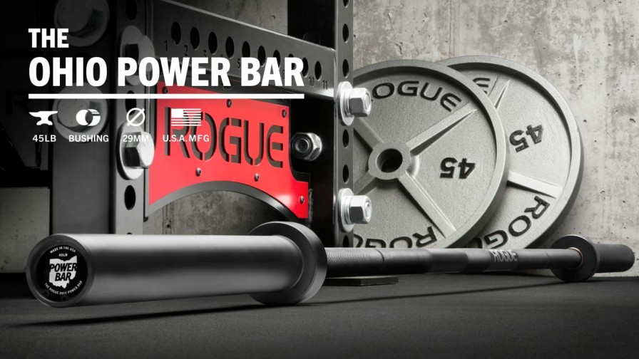 Weightlifting Bars & Plates * | Rogue Fitness Rogue 45Lb Ohio Power Bar Cerakote