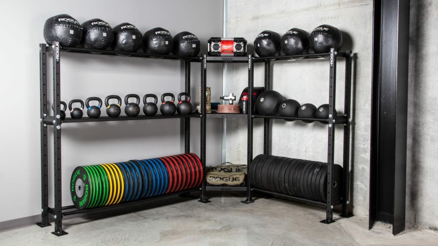 Weightlifting Bars & Plates * | Rogue Fitness Mass Storage Corner Shelf