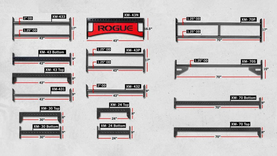 Rogue Rigs & Racks * | Rogue Fitness Rogue Monster Crossmembers