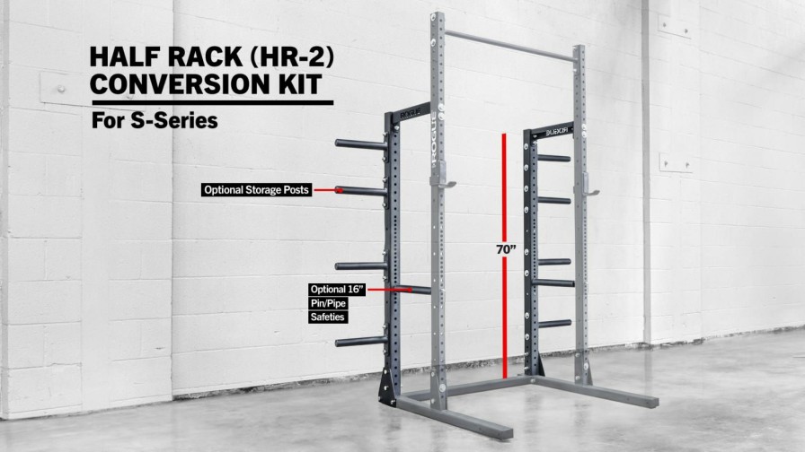 Rogue Rigs & Racks * | Rogue Fitness Hr-2 Half Rack Conversion Kit