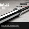 Weightlifting Bars & Plates * | Rogue Fitness The Bella Bar 2.0 Black Zinc