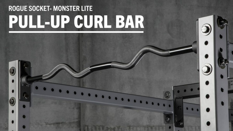 Rogue Rigs & Racks * | Rogue Fitness Rogue Monster Lite Socket Pull-Up Curl Bar