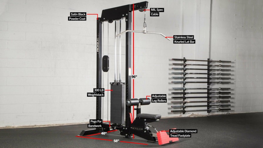 Strength Equipment * | Rogue Fitness Monster Lat Pulldown/Low Row (Stand Alone)