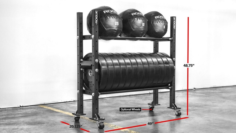 Weightlifting Bars & Plates * | Rogue Fitness 2-Tier Mass Storage System 43