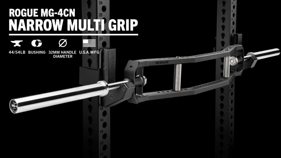 Weightlifting Bars & Plates * | Rogue Fitness Rogue Mg-4Cn Narrow Multi Grip Camber Bar