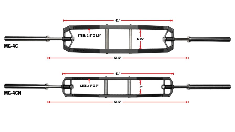 Weightlifting Bars & Plates * | Rogue Fitness Rogue Mg-4Cn Narrow Multi Grip Camber Bar